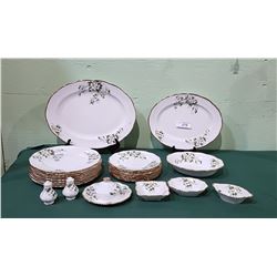 APPROX 27 PC SET OF ROYAL ALBERT "WHITE DOGWOOD" CHINA
