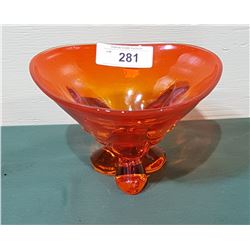 VINTAGE ART GLASS CENTER PIECE