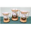 Image 1 : SET OF 3 VICTORIAN PORCELAIN LIQUID MEASURES W/PHEASANT MOTIF