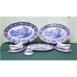 6 PCS OF VINTAGE VILLEROY & BOCH SERVING PIECES