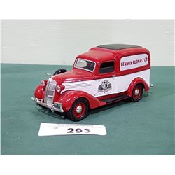 DIE CAST LENNOX FURNACE COMPANY PANEL VAN COIN BANK