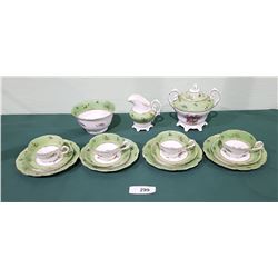 APPROX 15 PC VINTAGE ENGLISH PORCELAIN TEASET