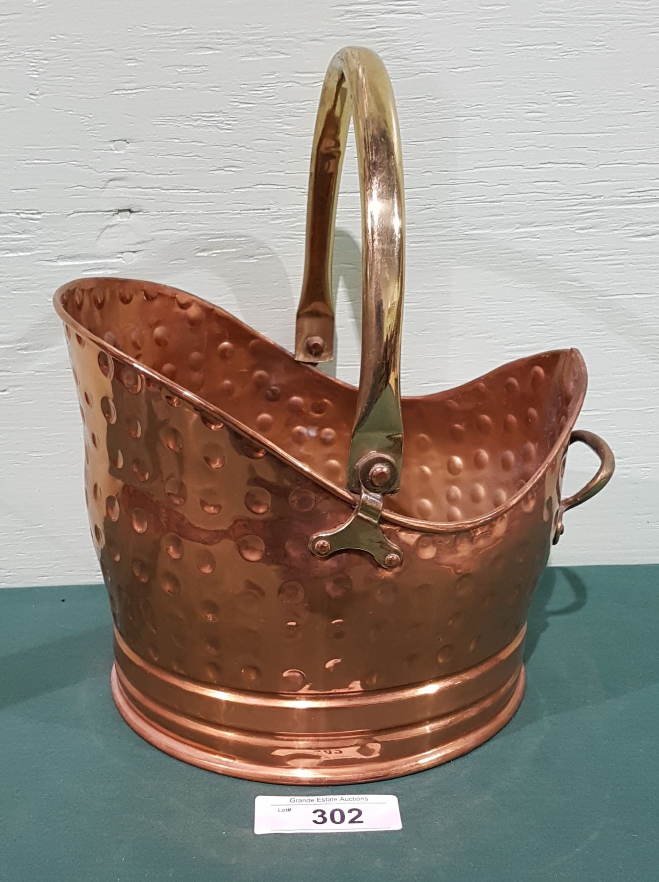 VINTAGE COPPER COAL BUCKET