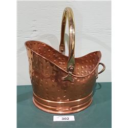 VINTAGE COPPER COAL BUCKET