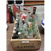 Image 1 : WOOD CRATE W/COLLECTIBLE COCA COLA BOTTLES AND CARRIERS