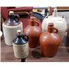 Image 1 : 5 VINTAGE CROCKERY WHISKEY JUGS