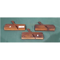 3 ANTIQUE WOOD PLANES