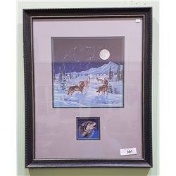 SIGNED LTD ED. CYNTHIE FISHER WOLF PRINT