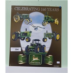 JOHN DEERE 160 YRS TIN SIGN