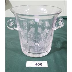 VINTAGE CUT GLASS ICE BUCKET