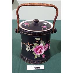 VICTORIAN PORCELAIN BISCUIT BARREL