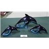 Image 1 : SET OF 3 VINTAGE POOLE ENGLAND DOLPHIN FIGURES