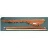 Image 1 : NATIONAL POOL CUE IN FRINGED SUEDE CASE