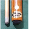 Image 2 : NATIONAL POOL CUE IN FRINGED SUEDE CASE