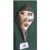 Image 2 : UNIQUE SEASHELL W/APPLIED SILVER & TURQUOISE ZODIAC MOTIF