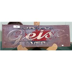1940'S GEISE BEVERAGES SIGN