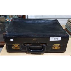 VINTAGE LEATHER TWA CAPTAIN'S CASE