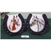 Image 1 : 2 SIGNED NEEDLEPOINT HORSES