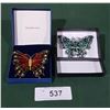Image 1 : 2 VINTAGE BUTTERFLY BROOCHES