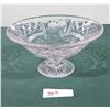 Image 1 : CRYSTAL COMPOTE W/FRUIT DESIGN