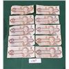 Image 1 : TEN CIRCULATED CANADIAN 1986 $2 BILLS