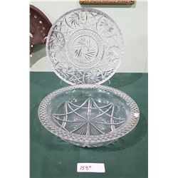 CRYSTAL TRAY & BOWL