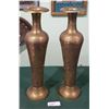 Image 1 : PAIR INDIA BRASS VASES
