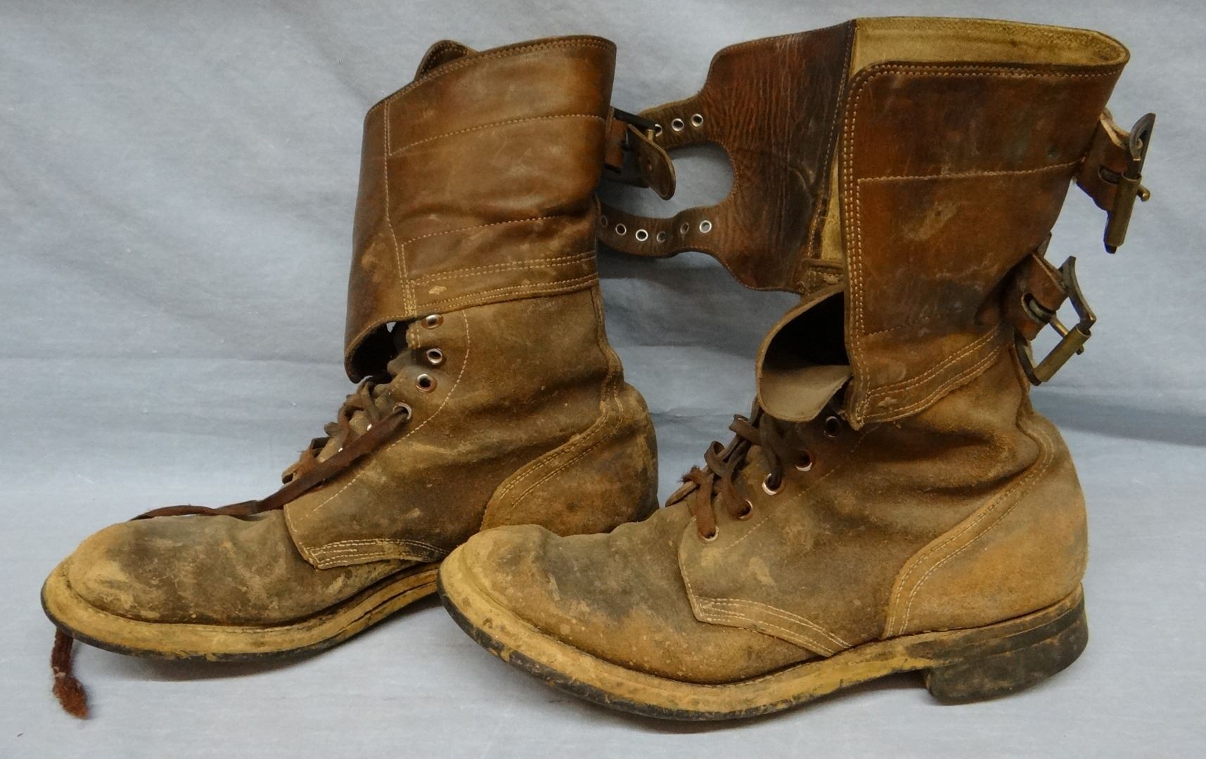 WW II U. S. Army paratrooper boots and Private’s uniform