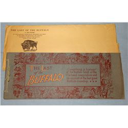 The Last Buffalo, A Souvenir, 1909, near fine with original envelope