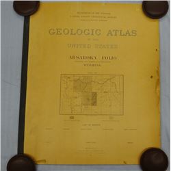 1899 Geologic Atlas of Wyoming, Absaroka, Dept. of Interior