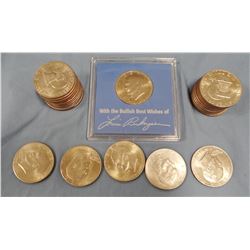 46 Eisenhower dollars, clad