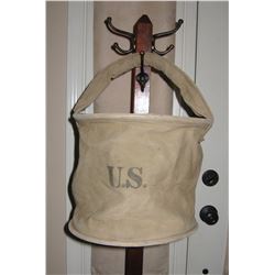 U.S. canvas horse feed bag