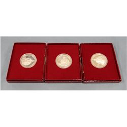3 G. Washington comm. Proof half dollars