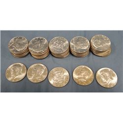 40 Kennedy halves, 1964