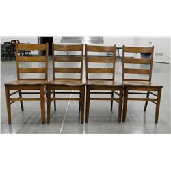 (4) Maple dining chairs