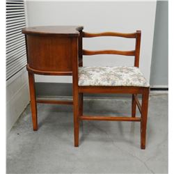 Cherry sewer’s bench, 30.5"w x 15"d, seat is 17"t, bench is 27"t
