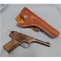 Hi-Standard Model HB, .22, s#299671, with leather holster