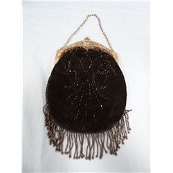 Ladies beaded purse, 7" x 12"