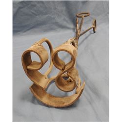 Montana Centennial branding iron, 16" long, 2.75" tall numbers