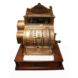 Vintage Brass Cash Register