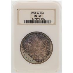 1898-O $1 Morgan Silver Dollar Coin NGC MS64