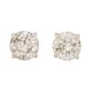 Image 1 : 1.2 ctw Diamond Earrings - 14KT White Gold