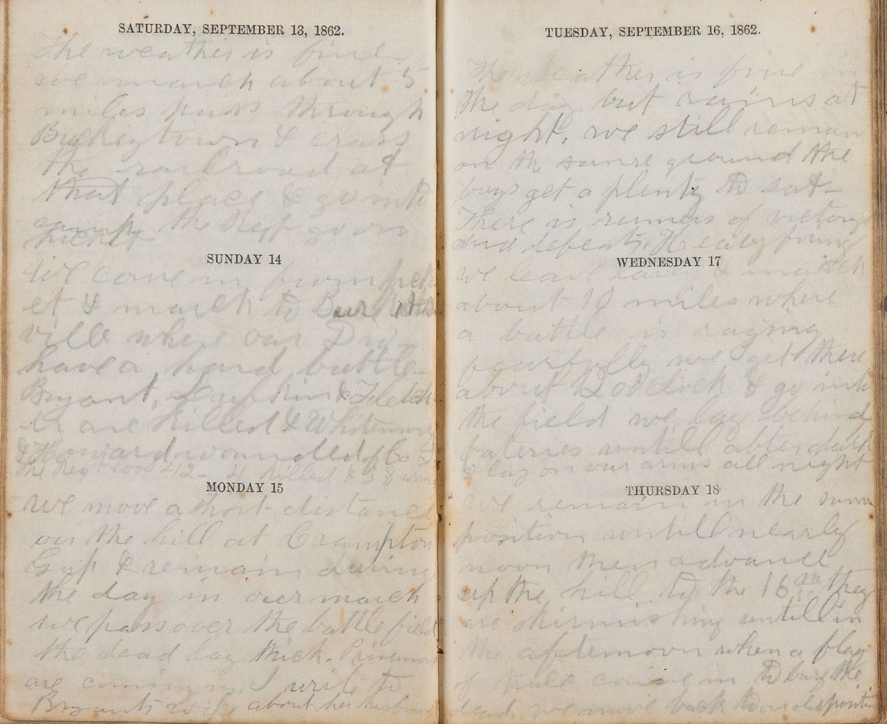 Civil War Soldier's Diary