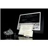 Image 1 : NWA 11303 Lunar Meteorite Slice, Lunar Dust, and Charlie Duke Signed Photograph