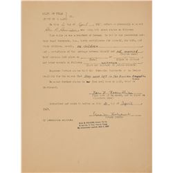 Hans Hosenthien Operation Paperclip Signed Affidavit