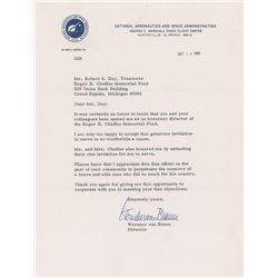 Wernher von Braun Typed Letter Signed