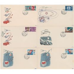 Cosmonauts Set of (6) Signed KNIGA Covers