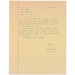 Gordon Cooper Autograph Letter Signed