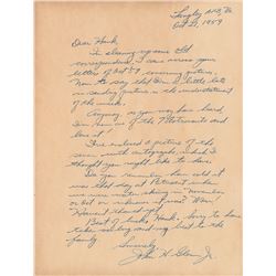 John Glenn Autograph Letter Signed