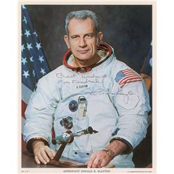 Deke Slayton Signed Letter and Photograph